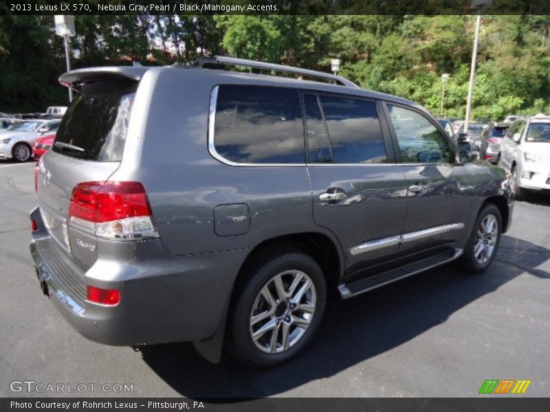 Nebula Gray Pearl / Black/Mahogany Accents 2013 Lexus LX 570