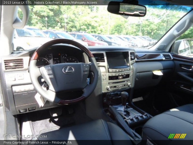 Nebula Gray Pearl / Black/Mahogany Accents 2013 Lexus LX 570