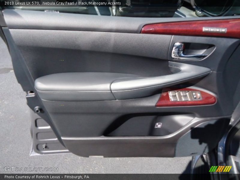 Nebula Gray Pearl / Black/Mahogany Accents 2013 Lexus LX 570