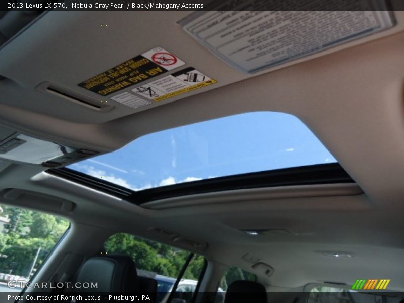 Nebula Gray Pearl / Black/Mahogany Accents 2013 Lexus LX 570