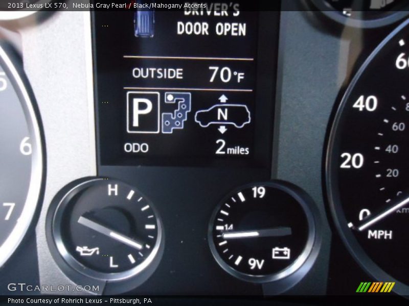 Nebula Gray Pearl / Black/Mahogany Accents 2013 Lexus LX 570