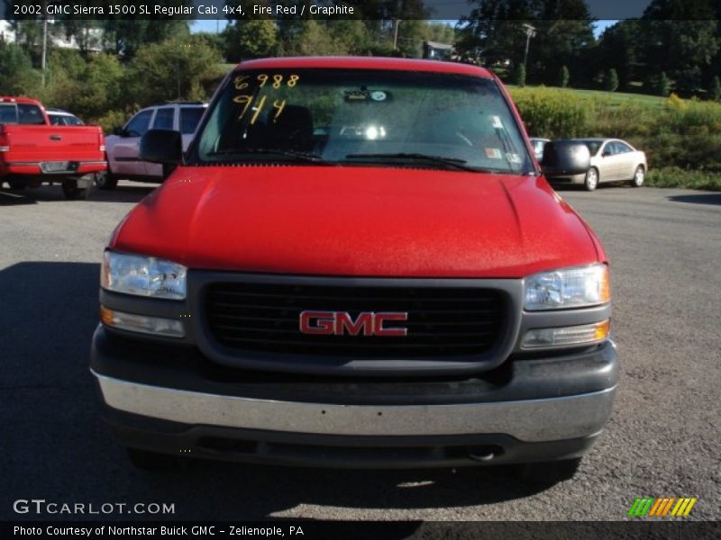 Fire Red / Graphite 2002 GMC Sierra 1500 SL Regular Cab 4x4