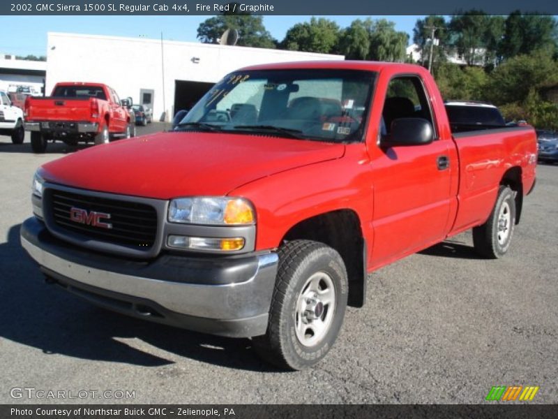 Fire Red / Graphite 2002 GMC Sierra 1500 SL Regular Cab 4x4