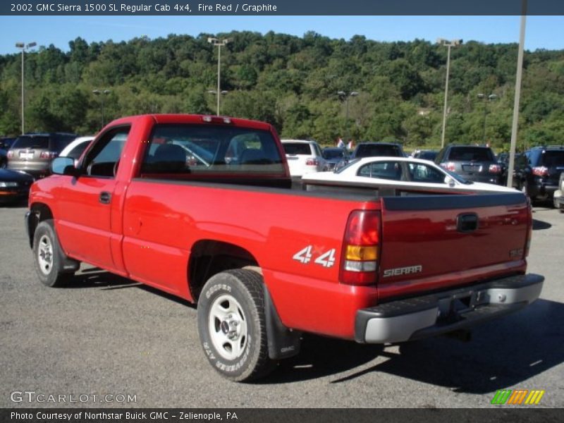 Fire Red / Graphite 2002 GMC Sierra 1500 SL Regular Cab 4x4