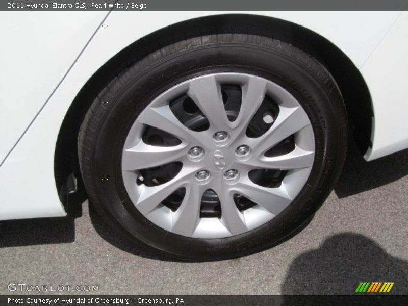 Pearl White / Beige 2011 Hyundai Elantra GLS