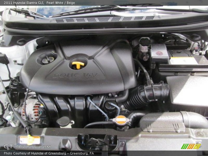 Pearl White / Beige 2011 Hyundai Elantra GLS