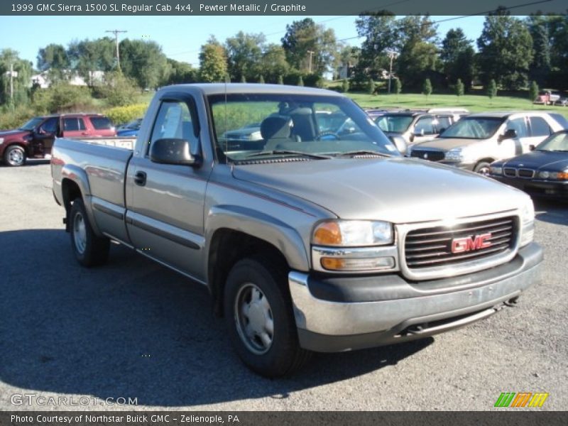Pewter Metallic / Graphite 1999 GMC Sierra 1500 SL Regular Cab 4x4