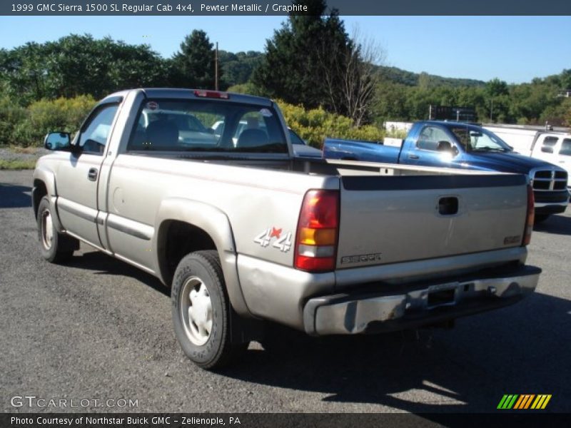 Pewter Metallic / Graphite 1999 GMC Sierra 1500 SL Regular Cab 4x4
