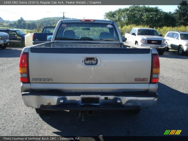 Pewter Metallic / Graphite 1999 GMC Sierra 1500 SL Regular Cab 4x4