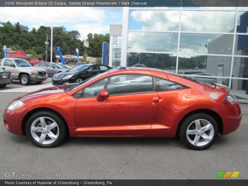 2008 Eclipse GS Coupe Sunset Orange Pearlescent