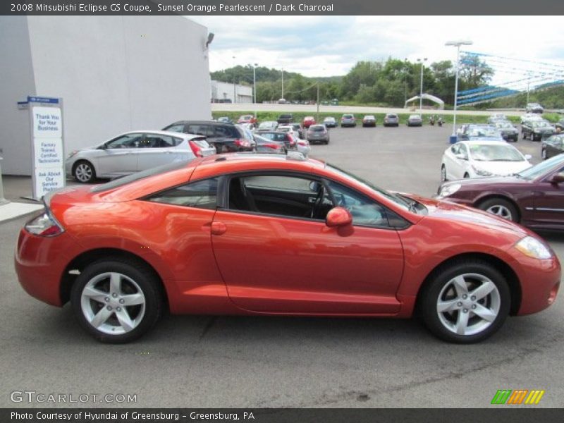 Sunset Orange Pearlescent / Dark Charcoal 2008 Mitsubishi Eclipse GS Coupe