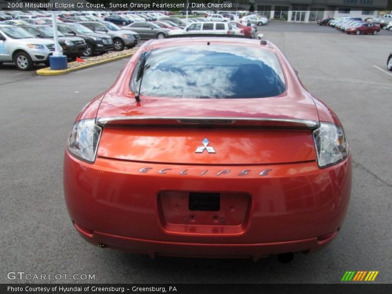 Sunset Orange Pearlescent / Dark Charcoal 2008 Mitsubishi Eclipse GS Coupe