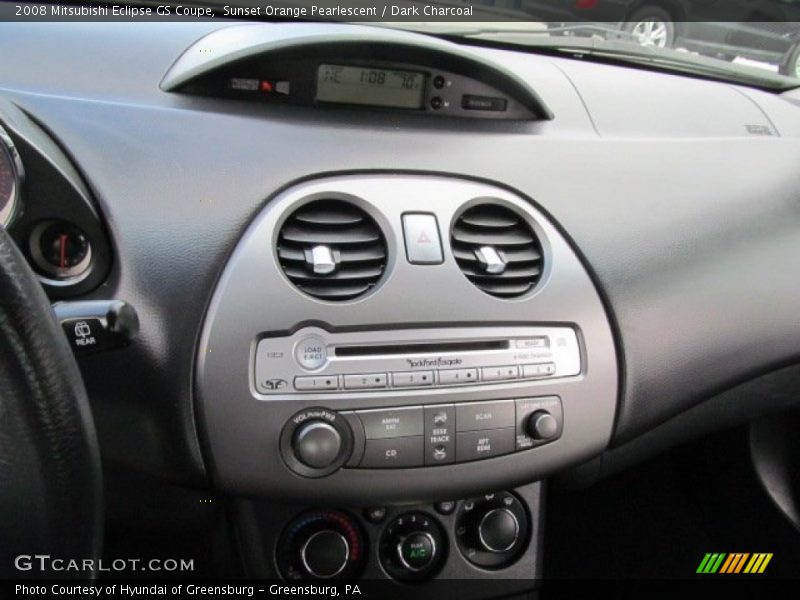 Controls of 2008 Eclipse GS Coupe