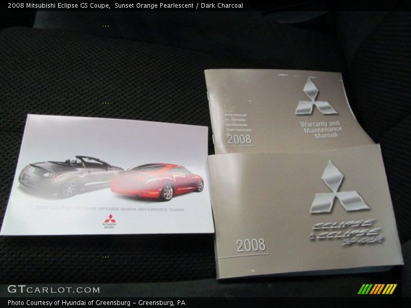 Books/Manuals of 2008 Eclipse GS Coupe