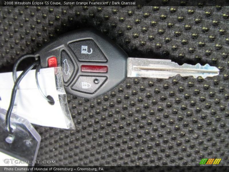 Keys of 2008 Eclipse GS Coupe