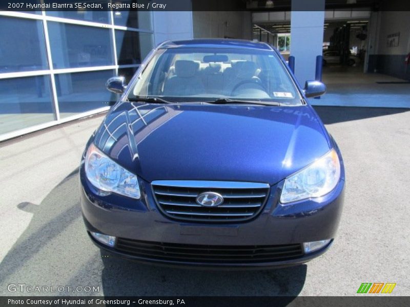 Regatta Blue / Gray 2007 Hyundai Elantra SE Sedan