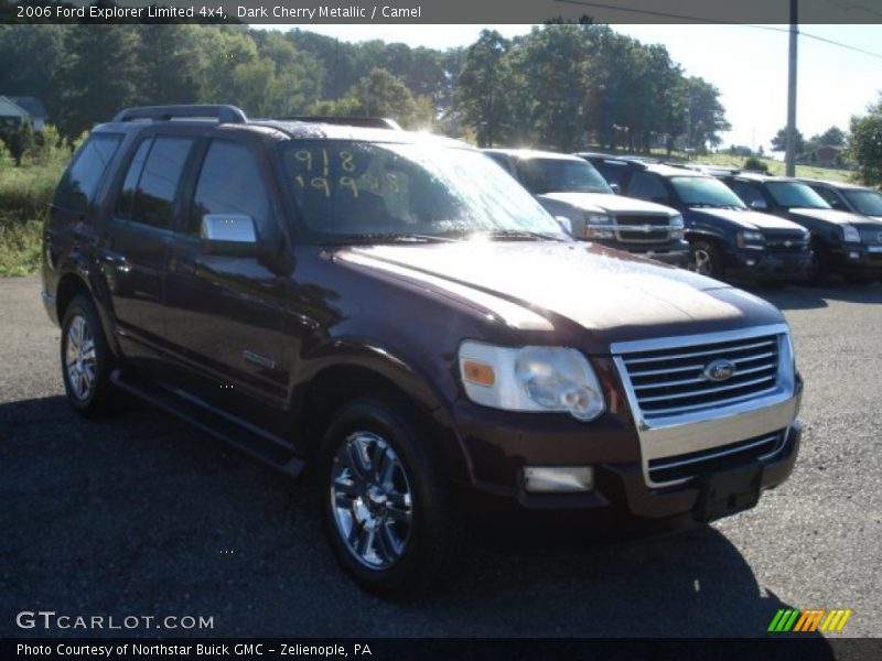Dark Cherry Metallic / Camel 2006 Ford Explorer Limited 4x4