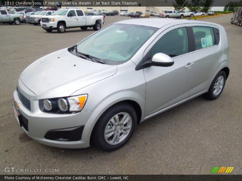 Silver Ice Metallic / Jet Black/Dark Titanium 2013 Chevrolet Sonic LT Hatch