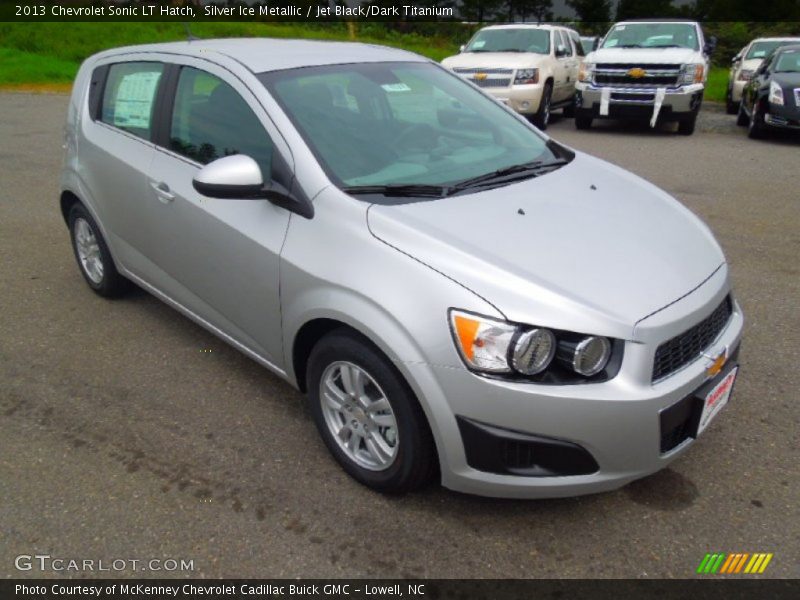 Silver Ice Metallic / Jet Black/Dark Titanium 2013 Chevrolet Sonic LT Hatch