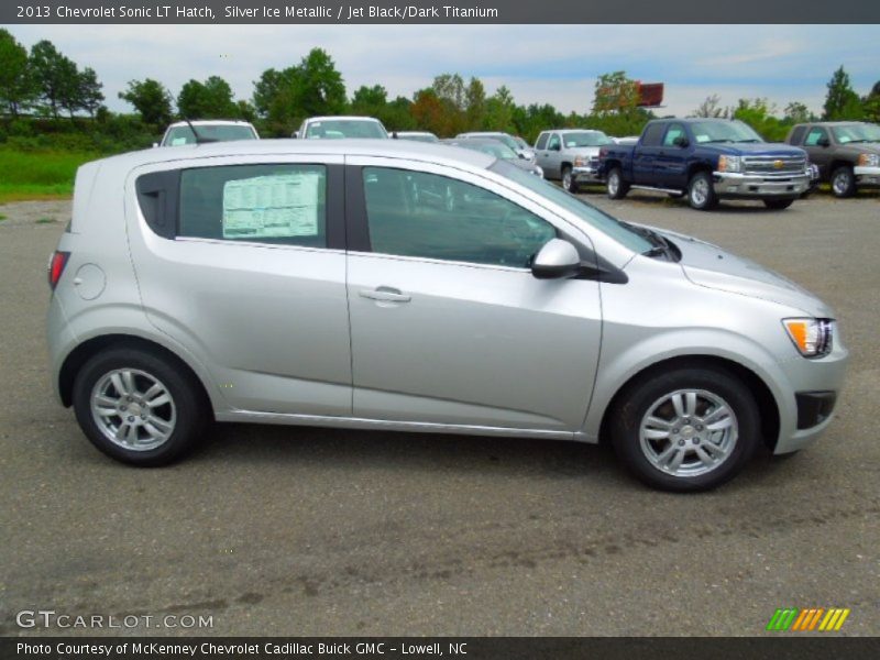 Silver Ice Metallic / Jet Black/Dark Titanium 2013 Chevrolet Sonic LT Hatch