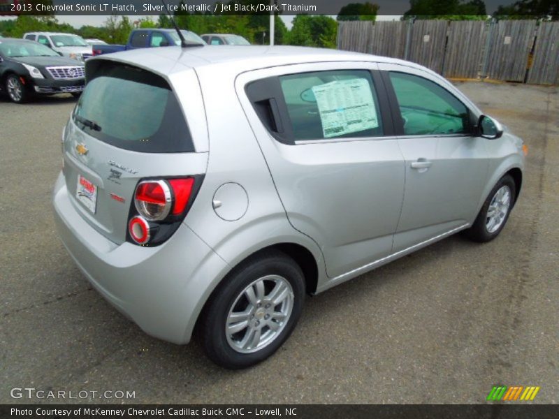 Silver Ice Metallic / Jet Black/Dark Titanium 2013 Chevrolet Sonic LT Hatch