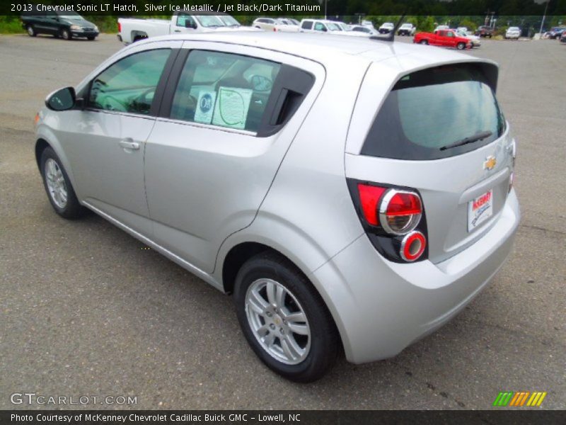 Silver Ice Metallic / Jet Black/Dark Titanium 2013 Chevrolet Sonic LT Hatch