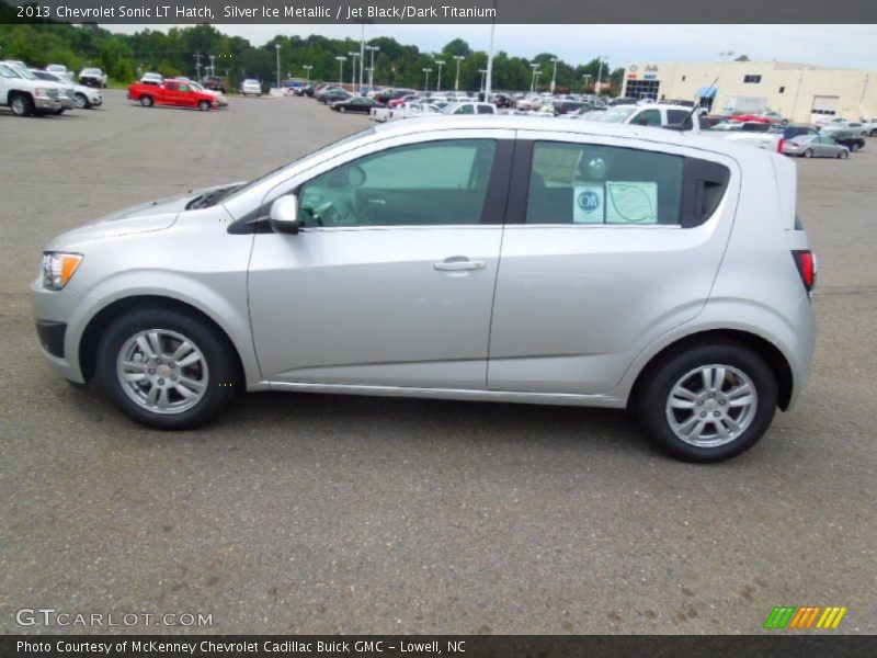 Silver Ice Metallic / Jet Black/Dark Titanium 2013 Chevrolet Sonic LT Hatch