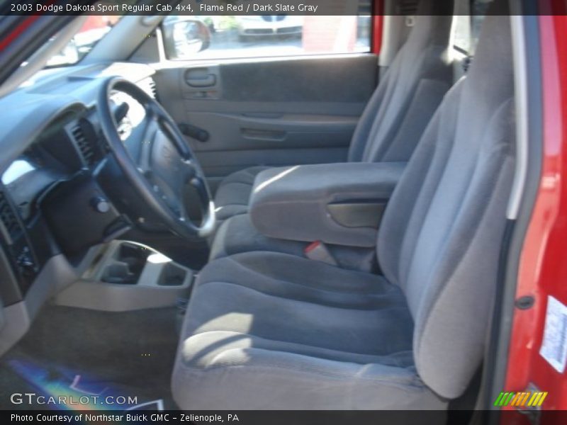 Flame Red / Dark Slate Gray 2003 Dodge Dakota Sport Regular Cab 4x4