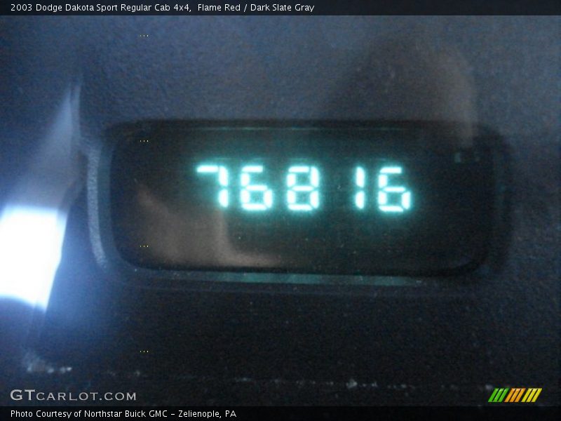 Flame Red / Dark Slate Gray 2003 Dodge Dakota Sport Regular Cab 4x4