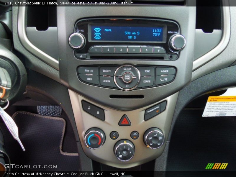 Silver Ice Metallic / Jet Black/Dark Titanium 2013 Chevrolet Sonic LT Hatch