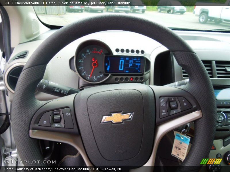 Silver Ice Metallic / Jet Black/Dark Titanium 2013 Chevrolet Sonic LT Hatch