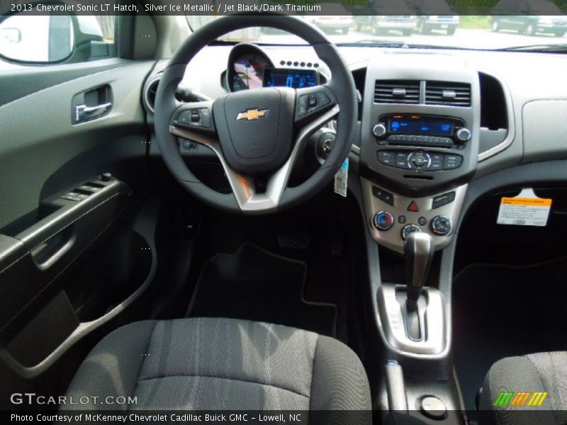 Silver Ice Metallic / Jet Black/Dark Titanium 2013 Chevrolet Sonic LT Hatch