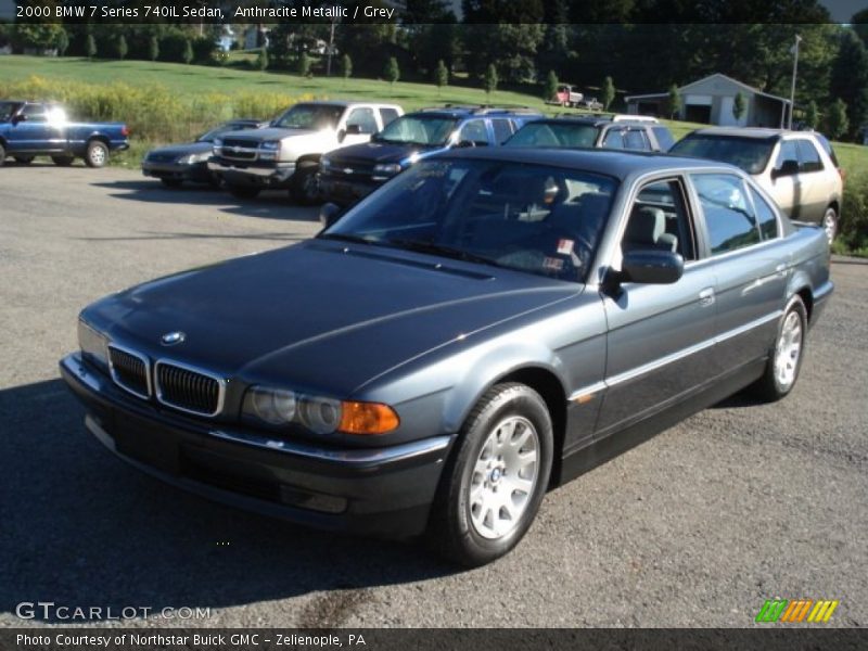 Anthracite Metallic / Grey 2000 BMW 7 Series 740iL Sedan