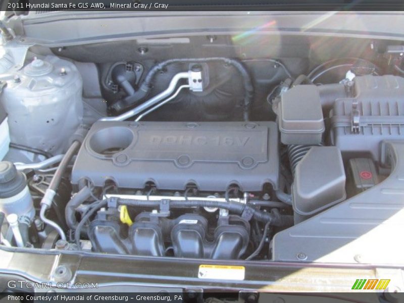 Mineral Gray / Gray 2011 Hyundai Santa Fe GLS AWD