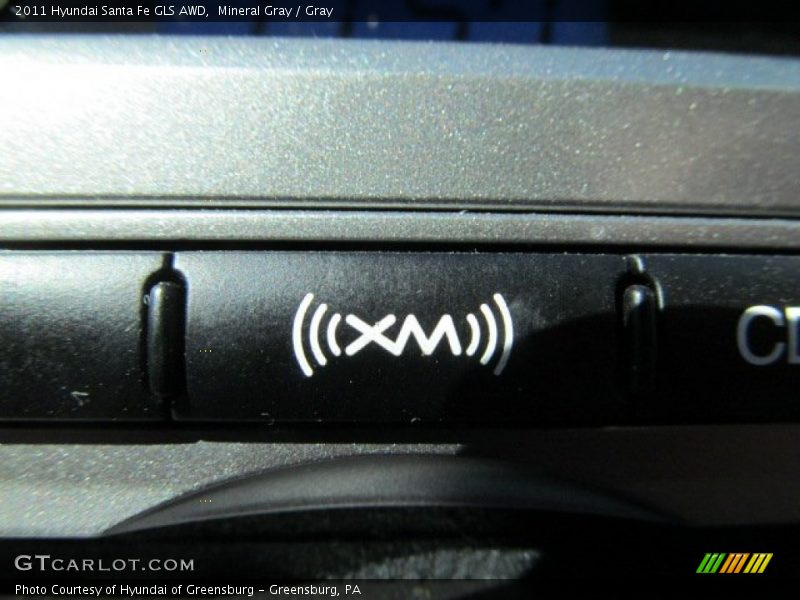 Mineral Gray / Gray 2011 Hyundai Santa Fe GLS AWD