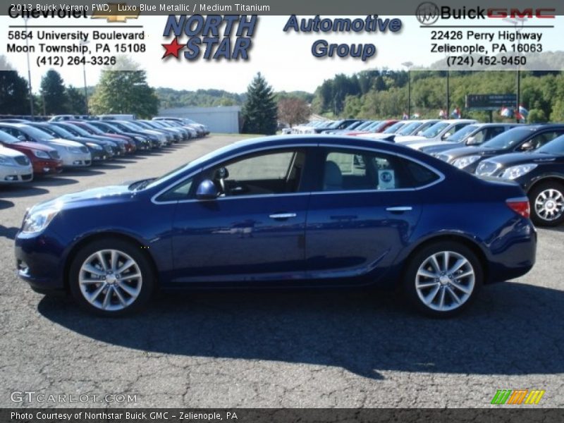 Luxo Blue Metallic / Medium Titanium 2013 Buick Verano FWD