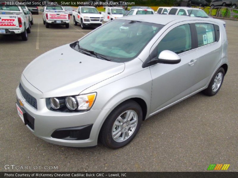 Silver Ice Metallic / Jet Black/Dark Titanium 2013 Chevrolet Sonic LT Hatch