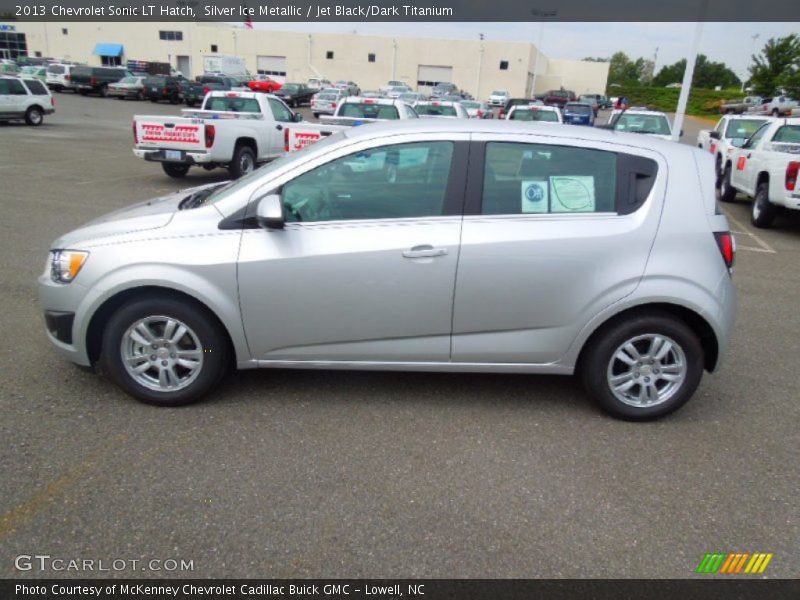 Silver Ice Metallic / Jet Black/Dark Titanium 2013 Chevrolet Sonic LT Hatch