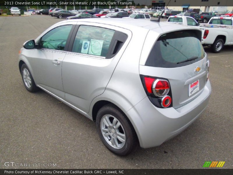 Silver Ice Metallic / Jet Black/Dark Titanium 2013 Chevrolet Sonic LT Hatch