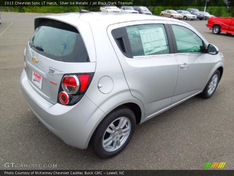 Silver Ice Metallic / Jet Black/Dark Titanium 2013 Chevrolet Sonic LT Hatch