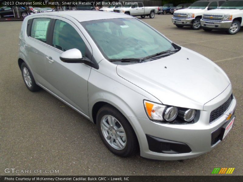 Silver Ice Metallic / Jet Black/Dark Titanium 2013 Chevrolet Sonic LT Hatch