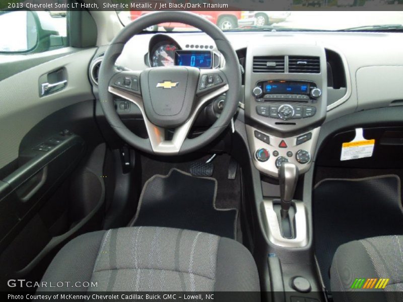 Silver Ice Metallic / Jet Black/Dark Titanium 2013 Chevrolet Sonic LT Hatch