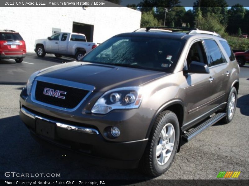 Medium Brown Metallic / Ebony 2012 GMC Acadia SLE