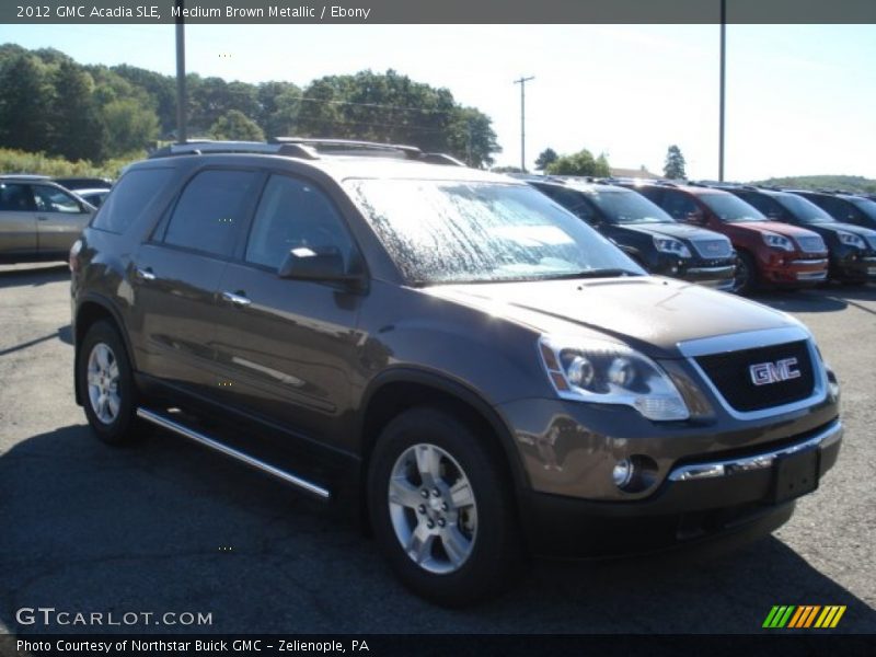 Medium Brown Metallic / Ebony 2012 GMC Acadia SLE