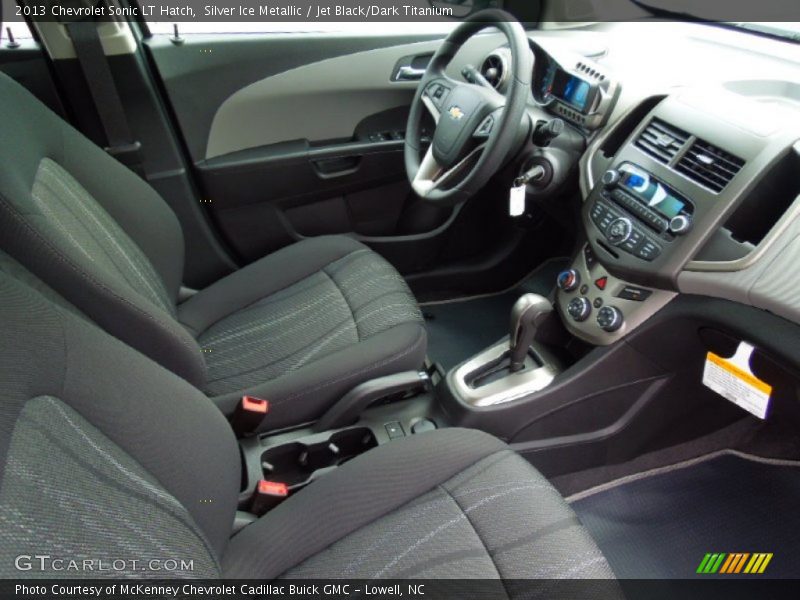 Silver Ice Metallic / Jet Black/Dark Titanium 2013 Chevrolet Sonic LT Hatch