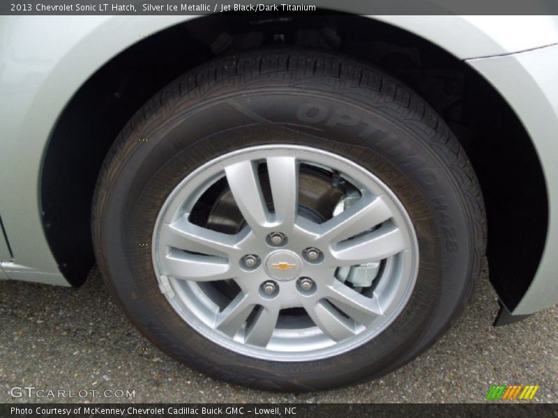 Silver Ice Metallic / Jet Black/Dark Titanium 2013 Chevrolet Sonic LT Hatch