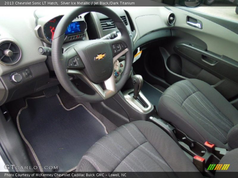 Jet Black/Dark Titanium Interior - 2013 Sonic LT Hatch 