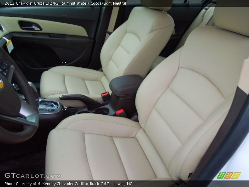 Summit White / Cocoa/Light Neutral 2012 Chevrolet Cruze LTZ/RS