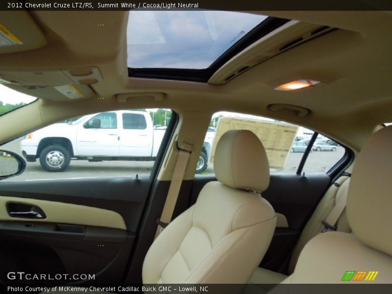 Summit White / Cocoa/Light Neutral 2012 Chevrolet Cruze LTZ/RS