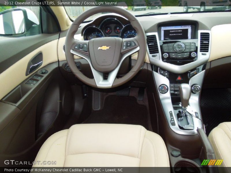 Summit White / Cocoa/Light Neutral 2012 Chevrolet Cruze LTZ/RS